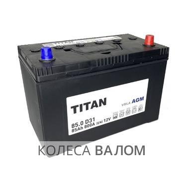 TITAN AGM 12В 6ст 75 а/ч оп выс